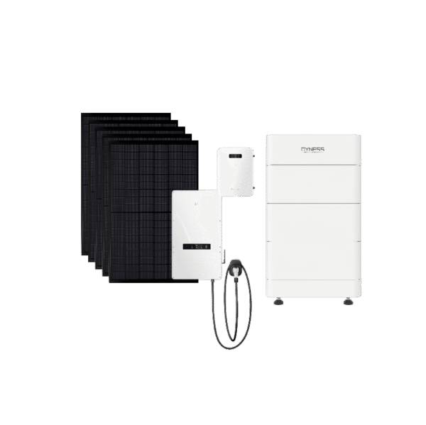 GoodWe 11.4kW Hybrid Inverter (with EV Charger Option) + Dyness Tower T10 (10.24kWh) Battery + 14.76kW U.S.-Made 410W Black PERC Solar Panels
