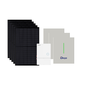 Hoymiles 11.5kW Hybrid Inverter + Deye 30.6kWh LFP Battery System (3×10.2kWh) + 14.76kW U.S.-Made 410W Black PERC Solar Panels