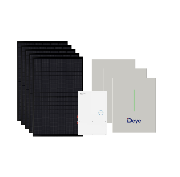 Hoymiles 11.5kW Hybrid Inverter + Deye 30.6kWh LFP Battery System (3×10.2kWh) + 14.76kW U.S.-Made 410W Black PERC Solar Panels