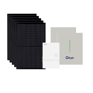 Hoymiles 11.5kW Hybrid Inverter + Deye 20.4kWh LFP Battery System (2×10.2kWh) + 14.76kW U.S.-Made 410W Black PERC Solar Panels