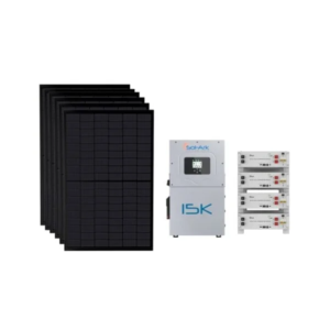 Sol-Ark 15kW Hybrid Inverter + 20.4kWh (4×5.1kWh) Deye Battery Storage + 14.76kW U.S.-Made All-Black 410W PERC Solar Panels