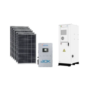 Sol-Ark 30kW Hybrid Inverter (120/208V 3-Phase) + Deye FL60kWh Outdoor Battery + 33kW U.S.-Made 550W Solar Panels
