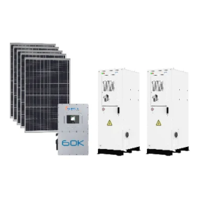 Sol-Ark 60kW Hybrid Inverter (480V 3-Phase) + Deye FH 120kWh Outdoor Battery + 66kW U.S.-Made 550W Solar Panels